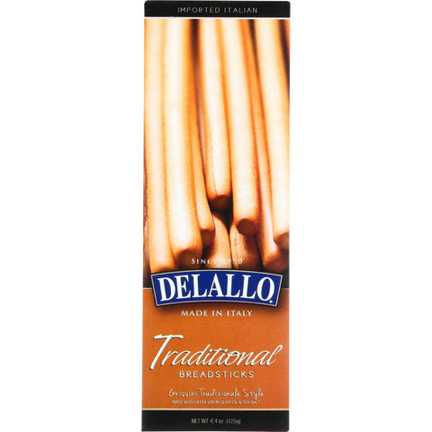 Delallo Breadsticks - Italian Traditional Grissini - 4.4 Oz - Case Of 12