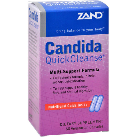 Zand Candida Quick Cleanse Multi-support Formula - 60 Vegetarian Capsules