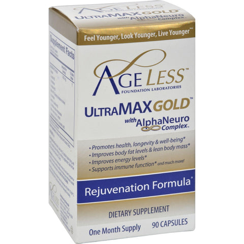 Ageless Foundation Ultramax Gold With Alphaneuro Complex - 90 Capsules