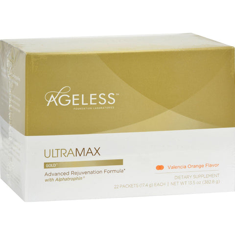 Ageless Foundation Ultramax Gold With Alphatrophin Valencia Orange - 22 Packets
