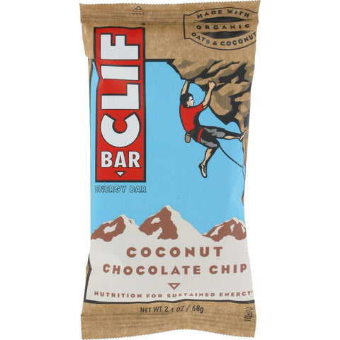 Clif Bar - Organic Coconut Chocolate Chip - Case Of 12 - 2.4 Oz