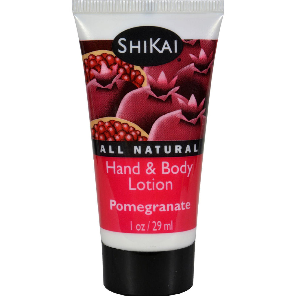 Shikai Products Lotion - All Natural - Pomegranate - Trial Size - 1 Oz - Case Of 12