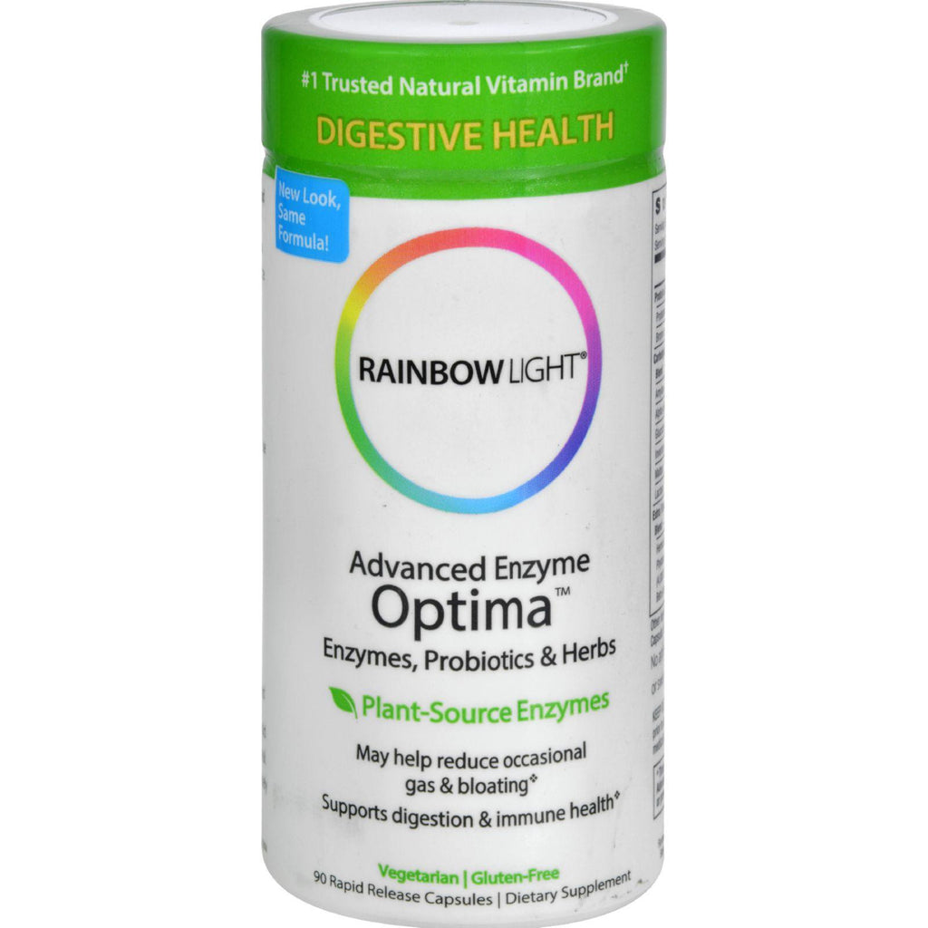 Rainbow Light Advanced Enzyme Optima - 90 Vegetarian Capsules