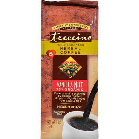 Teeccino Mediterranean Herbal Coffee Vanilla Nut - 11 Oz - Case Of 6