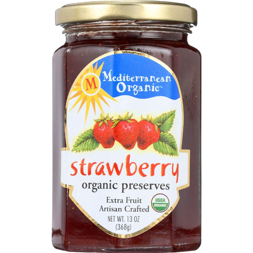 Mediterranean Organic Fruit Preserves - Organic - Strawberry - 13 Oz - Case Of 12