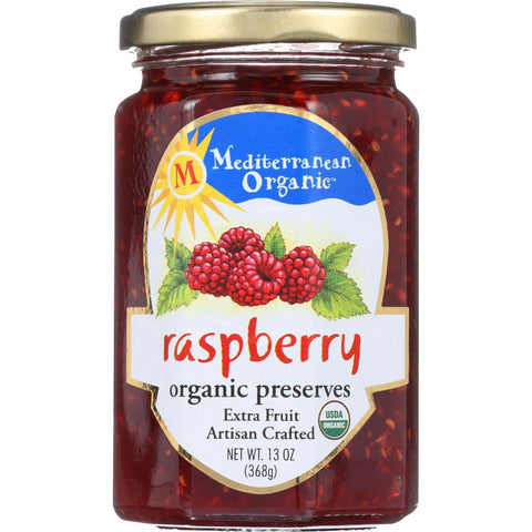 Mediterranean Organic Fruit Preserves - Organic - Raspberry - 13 Oz - Case Of 12