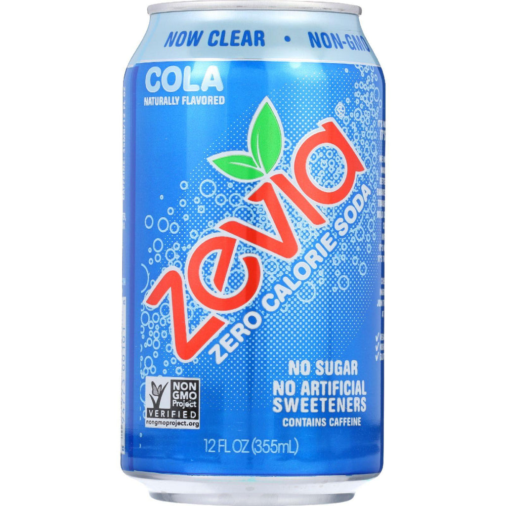 Zevia Soda - Zero Calorie - Cola - Can - 6-12 Oz - Case Of 4