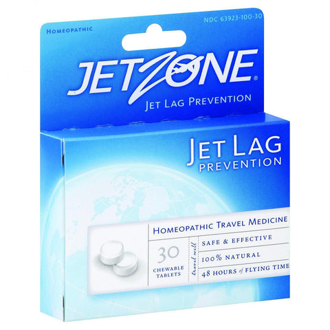 Jet Zone Jet Lag Prevention - Homeopathic Travel Medicine - 30 Tablets - Case Of 6