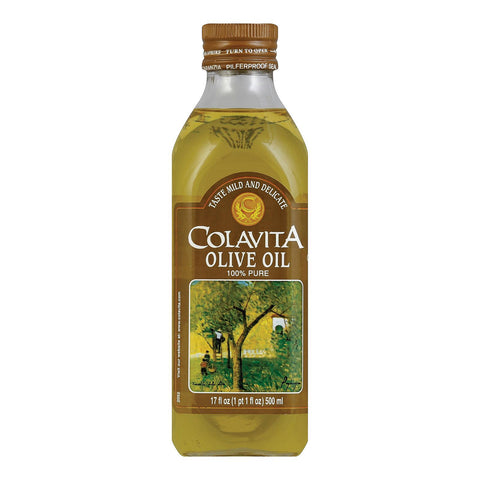 Colavita Pure Olive Oil - Case Of 12 - 0.5 Liter