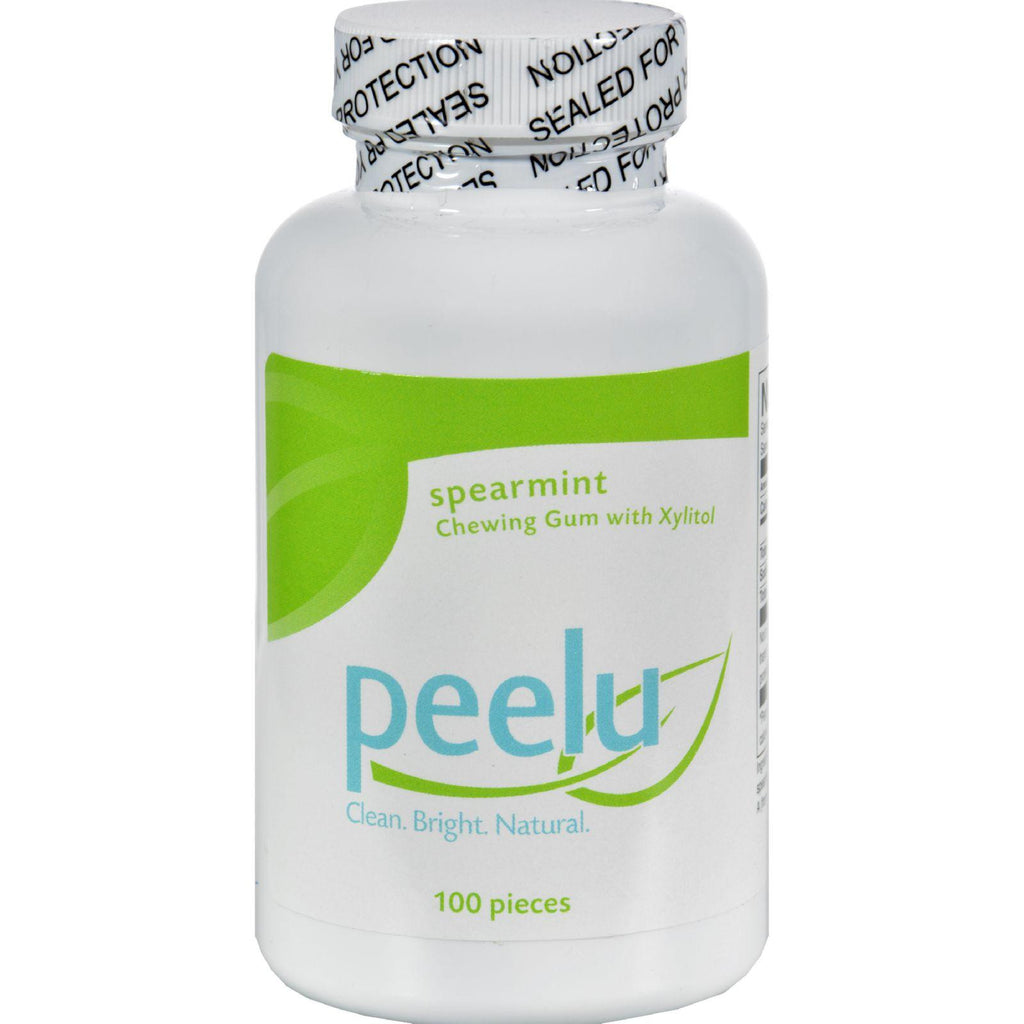 Peelu Chewing Gum - Spearmint - 100 Ct