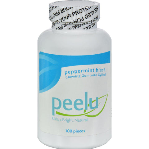 Peelu Chewing Gum - Peppermint Blast - 100 Ct