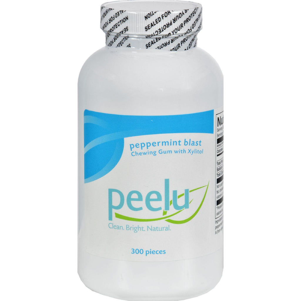 Peelu Chewing Gum - Peppermint Blast - 300 Count