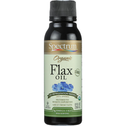 Spectrum Essentials Flax Oil - Organic - Shelf Stable - 8 Oz - 1 Each