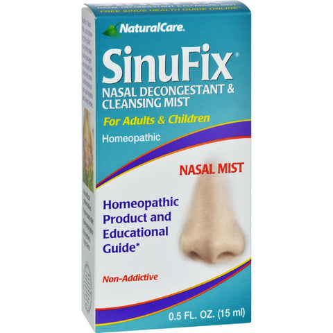 Natural Care Sinufix Nasal Decongestant And Cleansing Mist - 0.5 Fl Oz