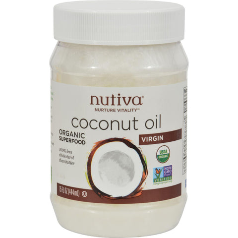 Nutiva Virgin Coconut Oil Organic - 15 Fl Oz