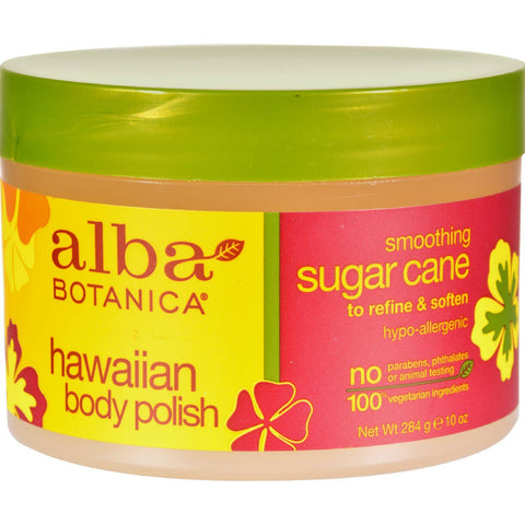 Alba Botanica Hawaiian Body Polish Sugar Cane - 10 Oz