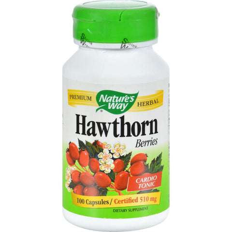 Nature's Way Hawthorn Berries - 510 Mg - 100 Capsules