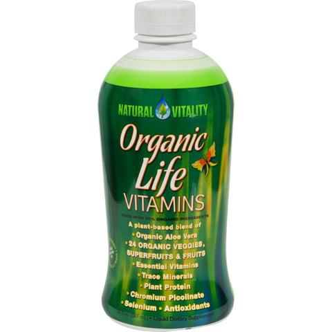 Natural Vitality Liquid Organic Life Vitamins - 30 Fl Oz
