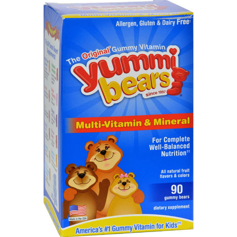 Hero Nutritionals Yummi Bears Multi-vitamin And Mineral Fruit - 90 Gummies