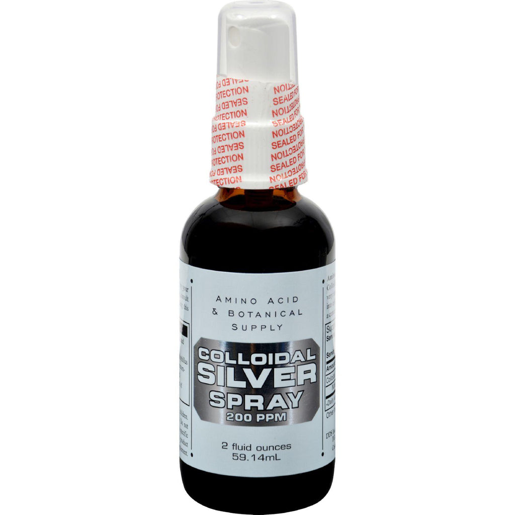 Amino Acid And Botanical Supply Colloidal Silver Spray - 200 Ppm - 2 Fl Oz