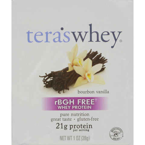 Teras Whey Protein Powder - Organic - Whey - Bourbon Vanilla - 1 Oz - Case Of 12