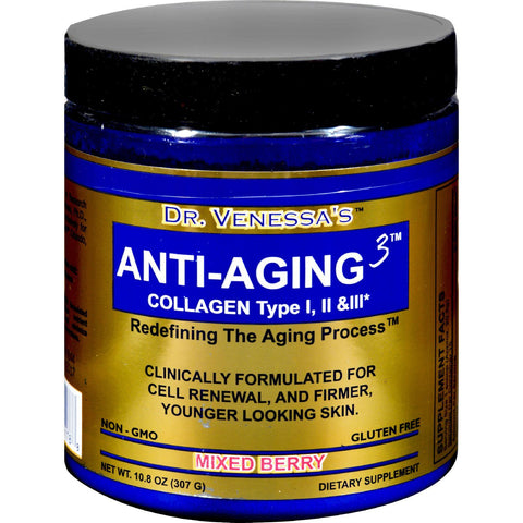 Dr. Venessa's Anti-aging 3 Collagen Type I And Ii Mixed Berry - 300 G
