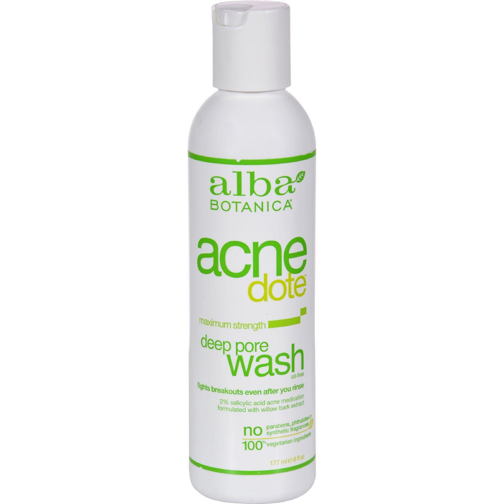 Alba Botanica Natural Acnedote Deep Pore Wash - 6 Fl Oz