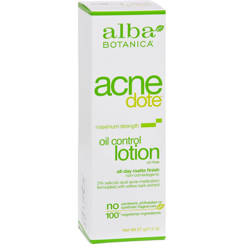 Alba Botanica Natural Acnedote Oil Control Lotion - 2 Fl Oz