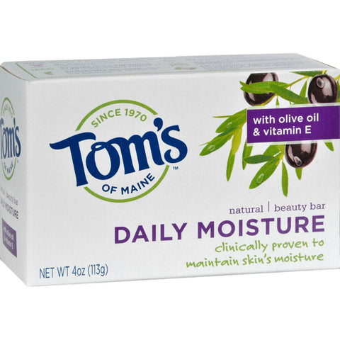 Tom's Of Maine Natural Beauty Bar Daily Moisture - 4 Oz - Case Of 6