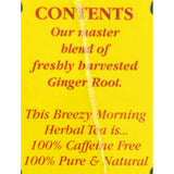 Breezy Morning West Indian Ginger Root - 20 Tea Bags