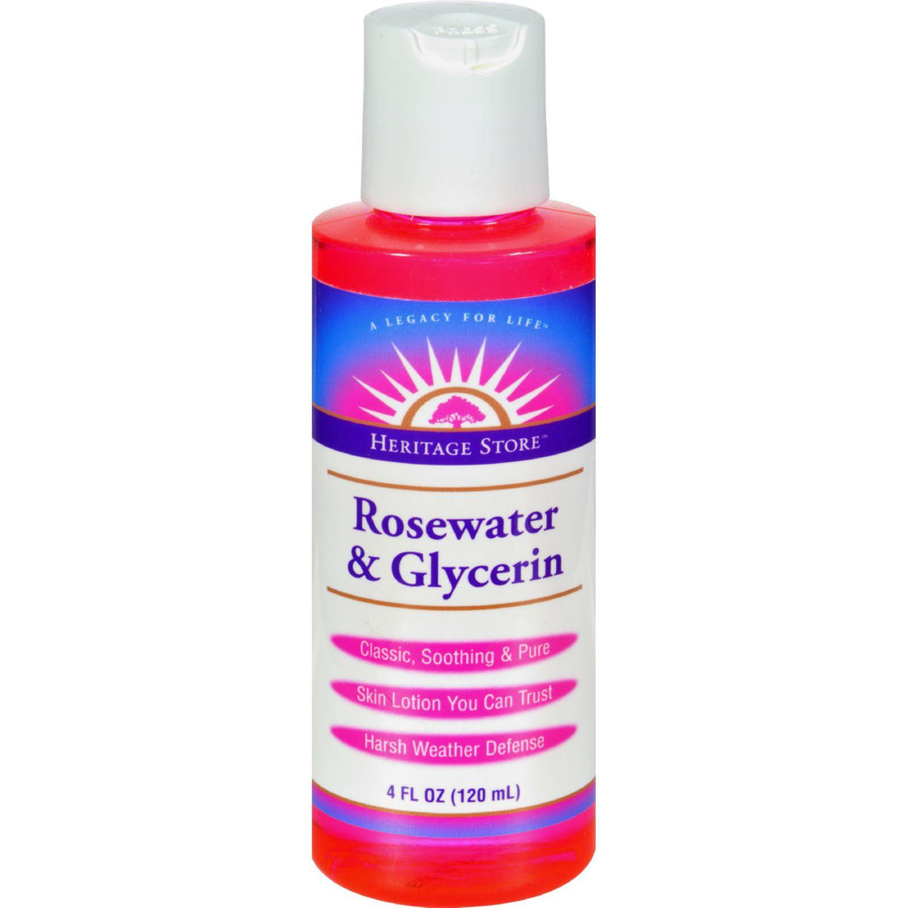 Heritage Products Rosewater And Glycerin - 4 Fl Oz