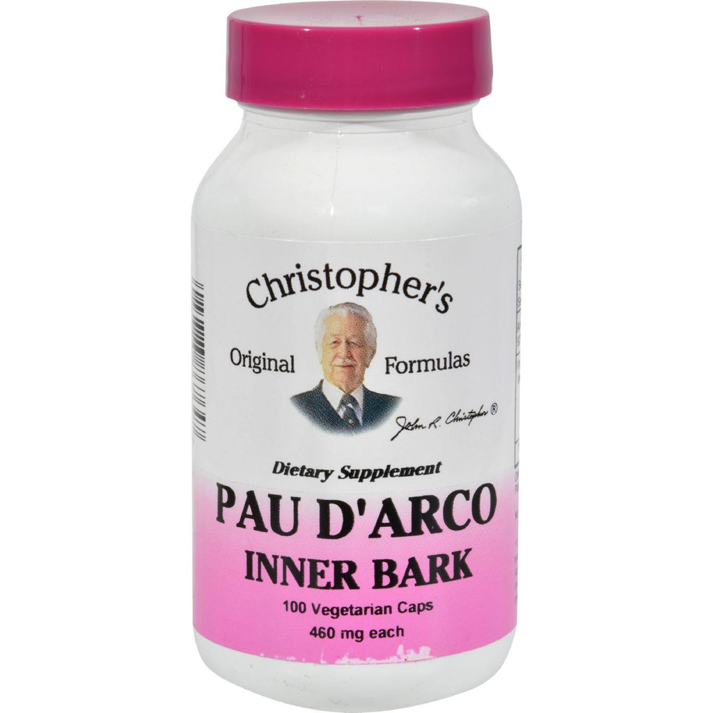 Dr. Christopher's Pau D'arco - 500 Mg - 100 Vegetarian Capsules