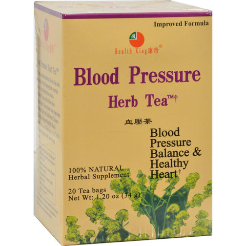 Health King Blood Pressure Herb Tea - 20 Tea Bags