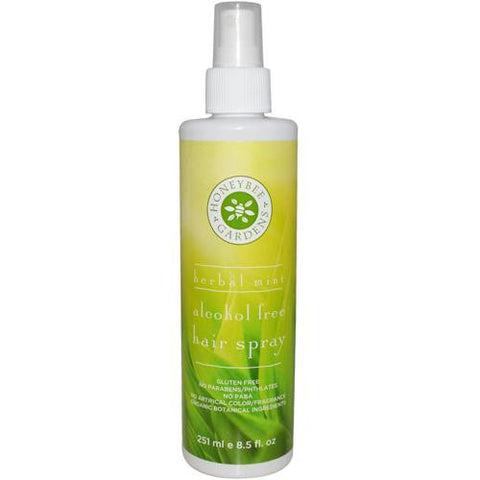 Honeybee Gardens Hair Spray -alcohol Free - Herbal Mint - 8 Fl Oz