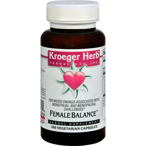 Kroeger Herb Female Balance - 100 Capsules