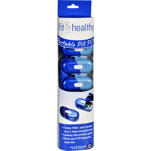 Fit And Healthy Portable Pill Pods - 7 Pods