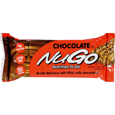 Nugo Nutrition Bar - Chocolate - Case Of 15 - 1.76 Oz