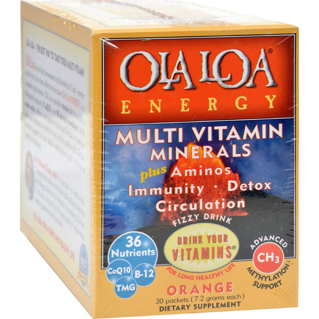 Ola Loa Products Energy Multi Vitamin - Orange - 30 Packet