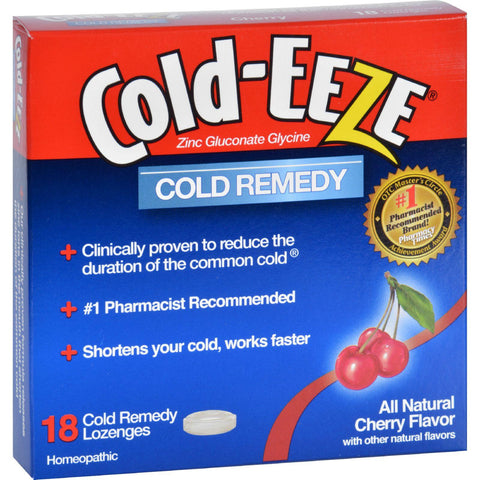 Cold-eeze Cold Remedy - All Natural Cherry Flavor - 18 Lozenges