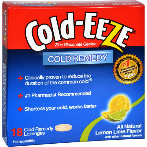 Cold-eeze Cold Remedy Lozenges Lemon Lime - 18 Lozenges