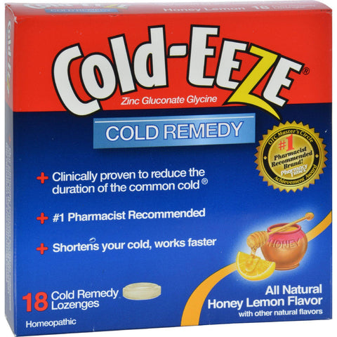 Cold-eeze Cold Remedy Lozenges Honey Lemon - 18 Lozenges