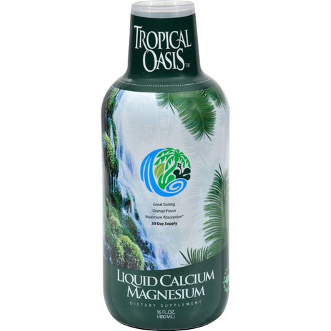 Tropical Oasis Liquid Calcium And Magnesium Orange - 16 Fl Oz