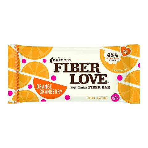 Nugo Nutrition Bar - Fiber Dlish - Orange Cranberry - 1.6 Oz Bars - Case Of 16