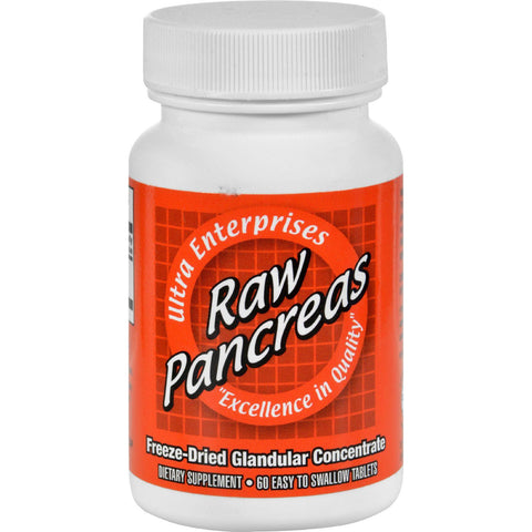 Ultra Glandulars Raw Pancreas - 200 Mg - 60 Tablets