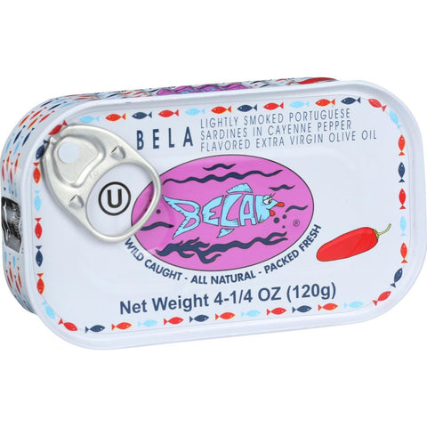 Bela-olhao Sardines In Cayenne Pepper Sauce - 4.25 Oz - Case Of 12
