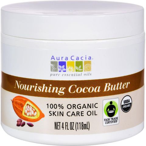 Aura Cacia Organic Cocoa Butter - 4 Oz