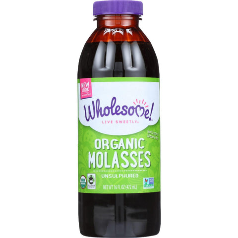 Wholesome Sweeteners Molasses - Organic - Blackstrap - Unsulphured - 16 Oz - Case Of 12