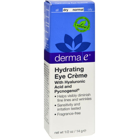 Derma E Eye Creme Hyaluronic And Pycnogenol - 0.5 Oz