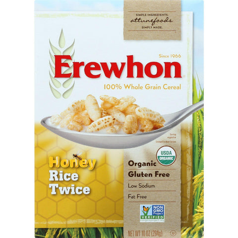 Erewhon Cereal - Organic - Rice Twice - 10 Oz - Case Of 12
