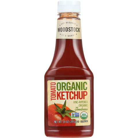 Woodstock Ketchup - Organic - Tomato - 14 Oz - Case Of 16